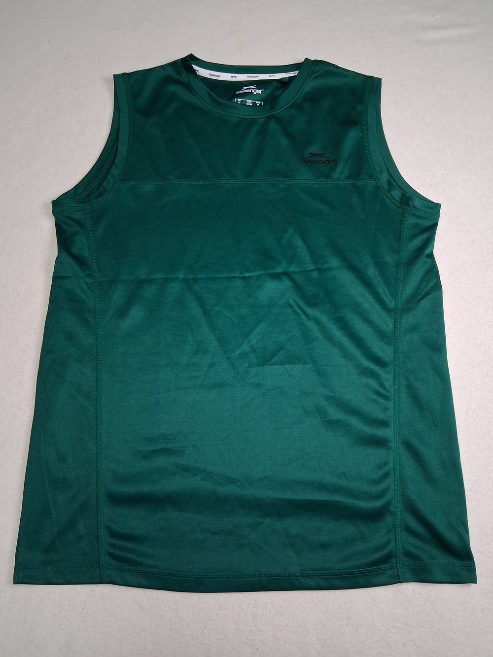 4/20$ Slazenger Men's Sleeveless Athletic Shirt - Forest Green